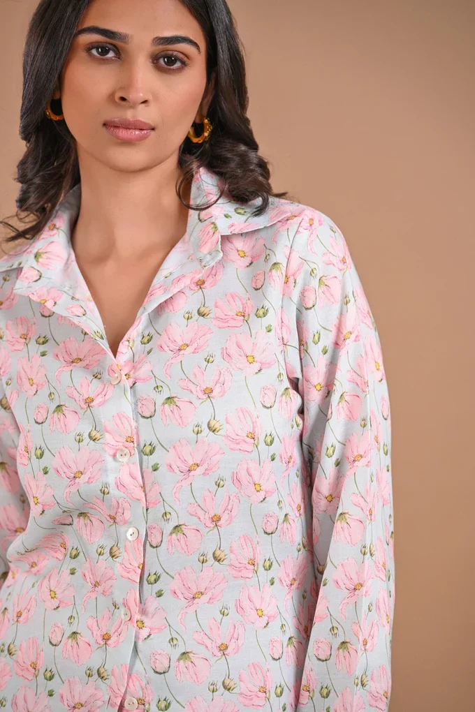 Floral Linen Co-ord Set - Image 3