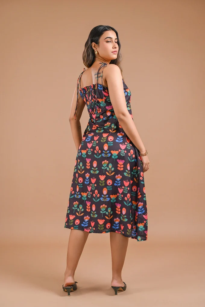 Floral Midi Dress - Image 4