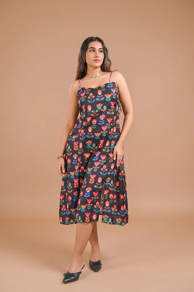Floral Midi Dress - Image 5