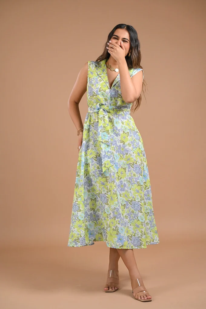 Floral Midi Dress - Image 2