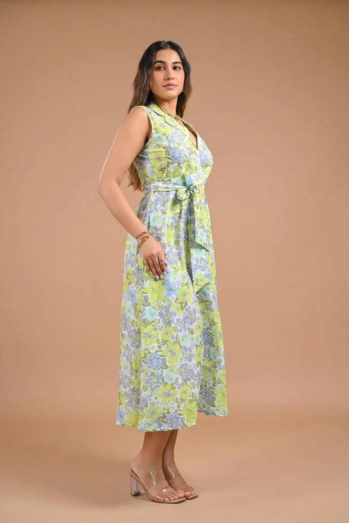 Floral Midi Dress - Image 4