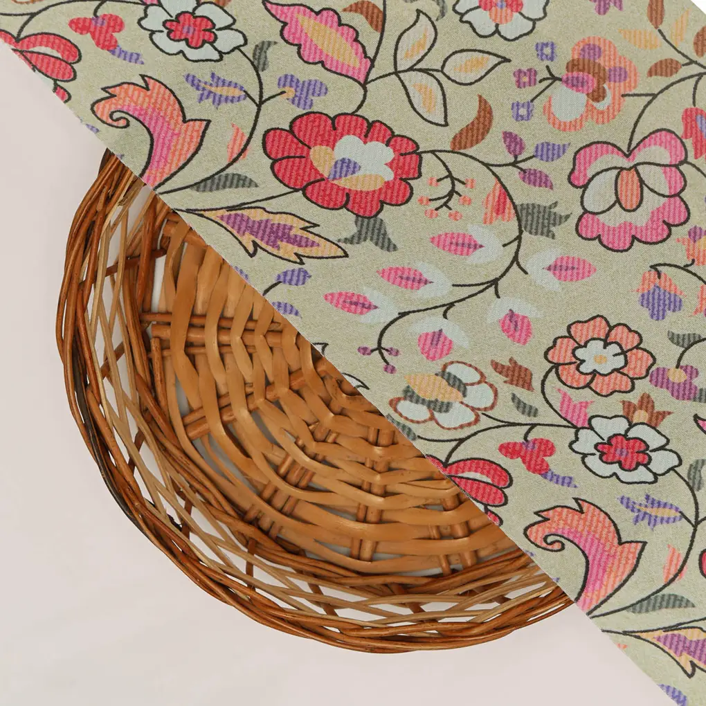 Floral Printed Crepe Fabric - Image 3