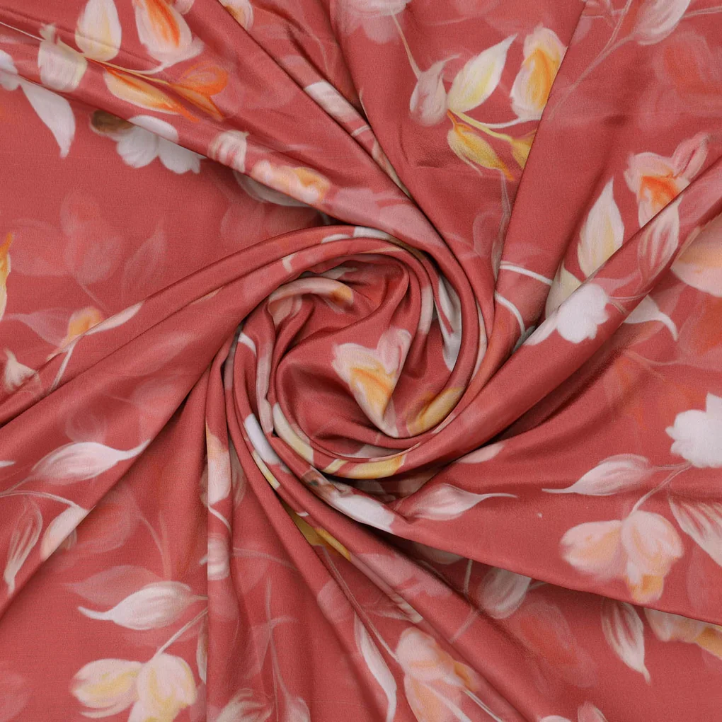 Floral Printed French Crepe - Image 2