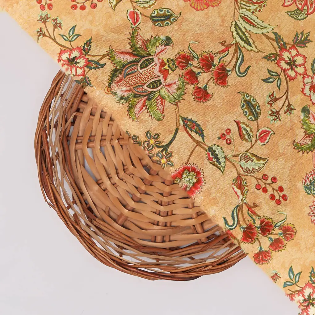 Floral Printed French Crepe Fabric - Image 3