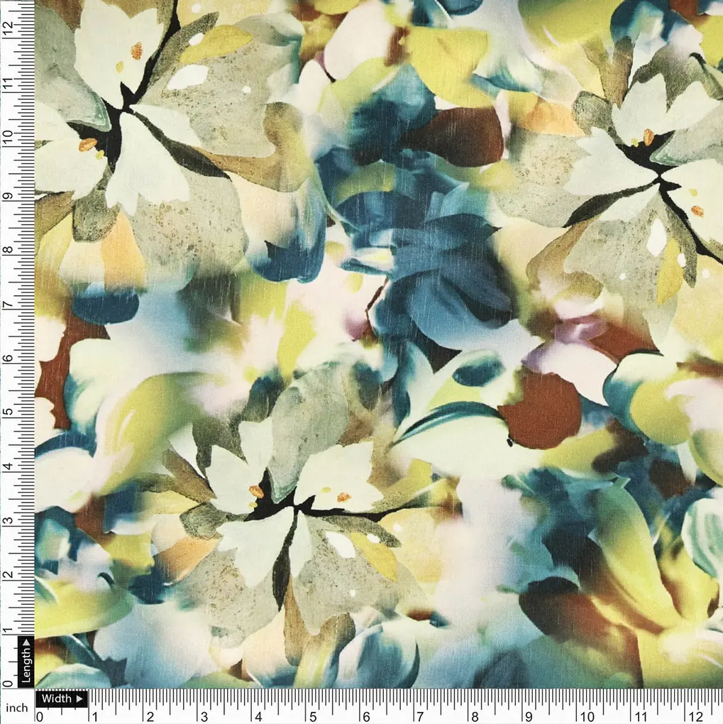 Floral Printed Fabric - Image 4