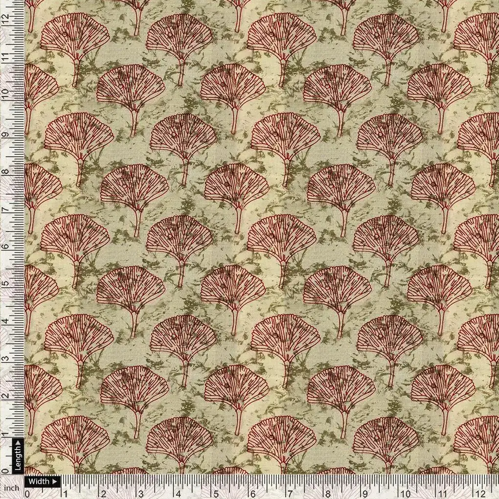 Flower Block Allover Digital Printed Fabric - Pure Chinon - Image 4