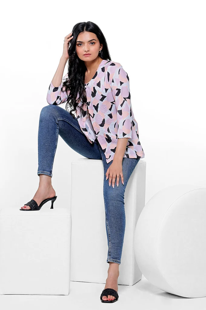 Geometric Printed Shirt - Image 2