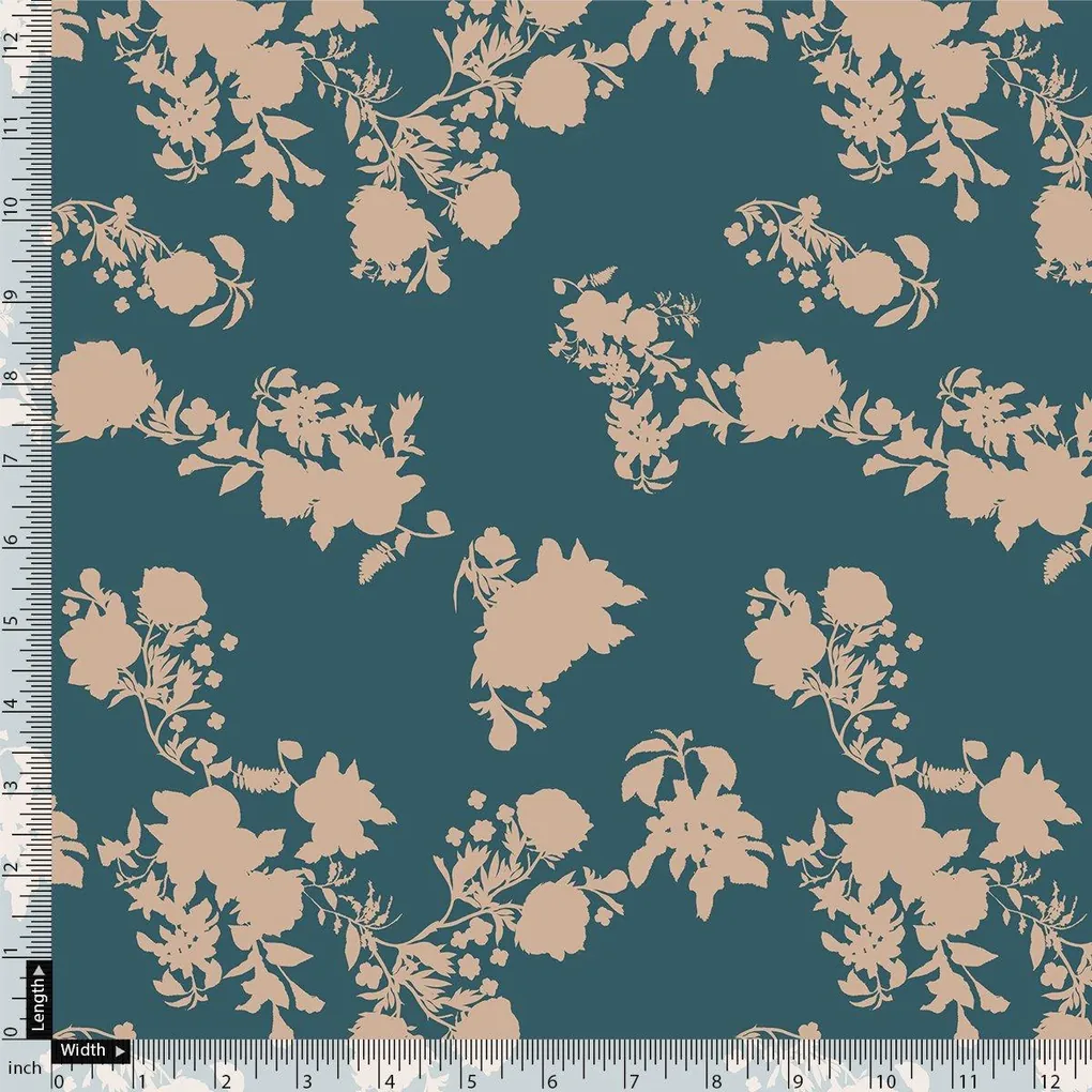 Glorry Beautiful Flower Digital Printed Fabric - Japan Satin - Image 4