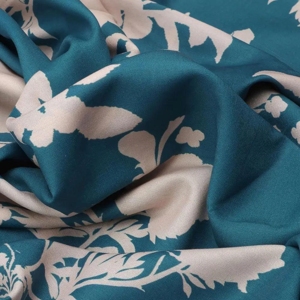 Glorry Beautiful Flower Digital Printed Fabric - Muslin - Image 3