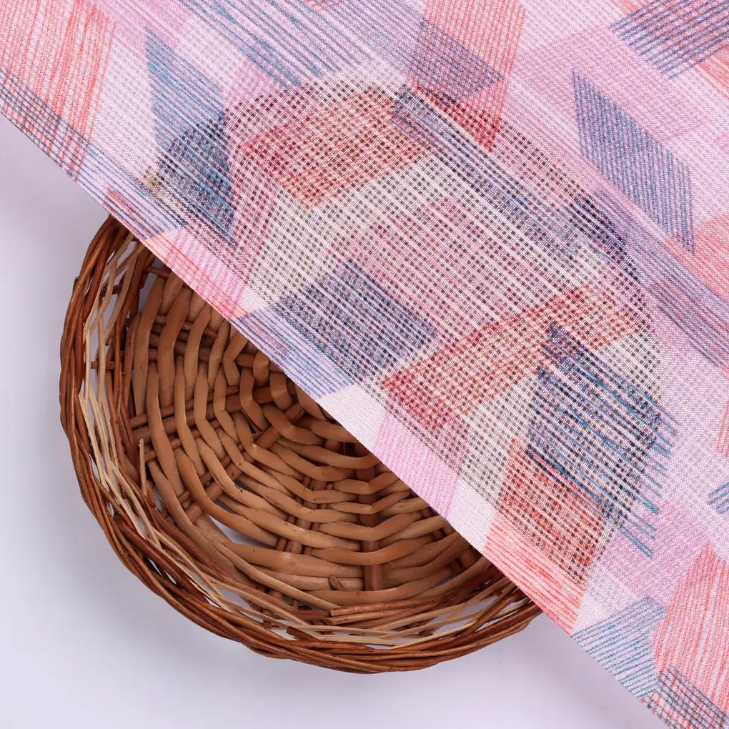 Gorgeous Abstract Print Kota Doria Digital Fabric Material for Classy Outfits - Image 2