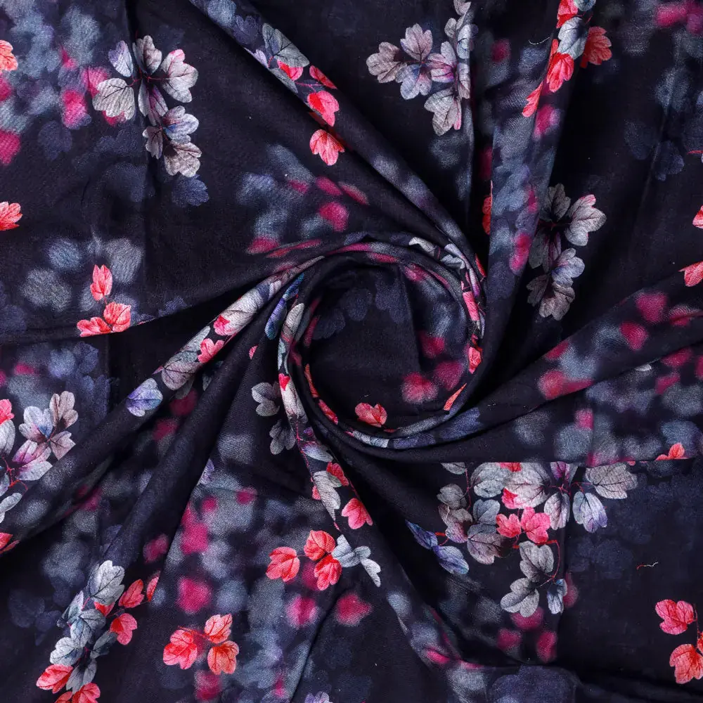 Gorgeous Blue Ditsy Digital Printed Fabric by FAB VOGUE Studio - Image 2