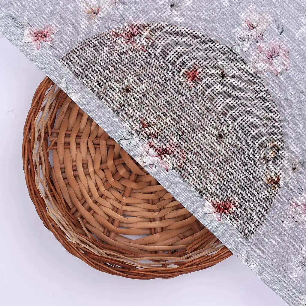 Gorgeous Bunch of Flower Digital Printed Kota Doria Fabric Material - Image 2