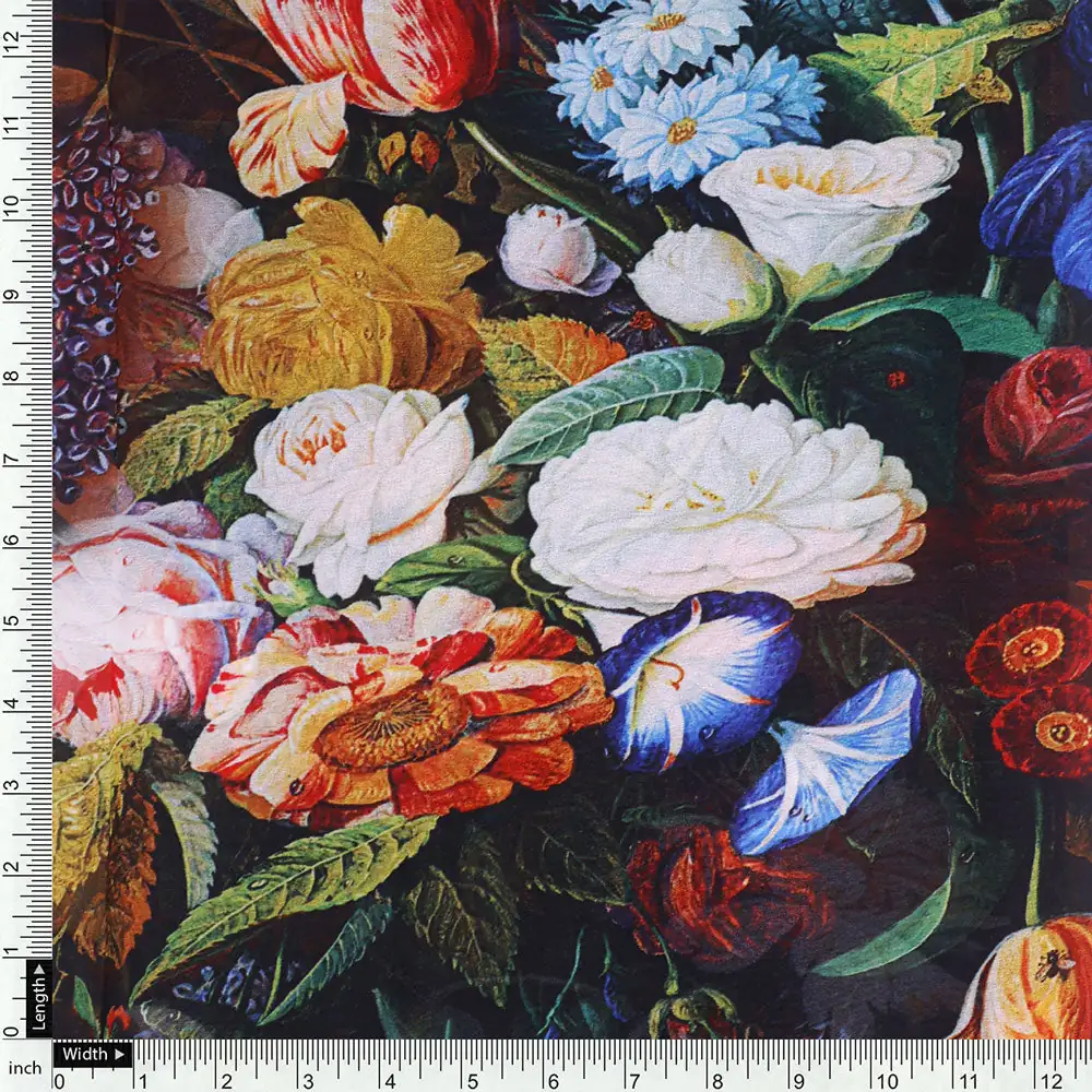 Gorgeous damask digital printed fabric by FAB VOGUE Studio - Image 4