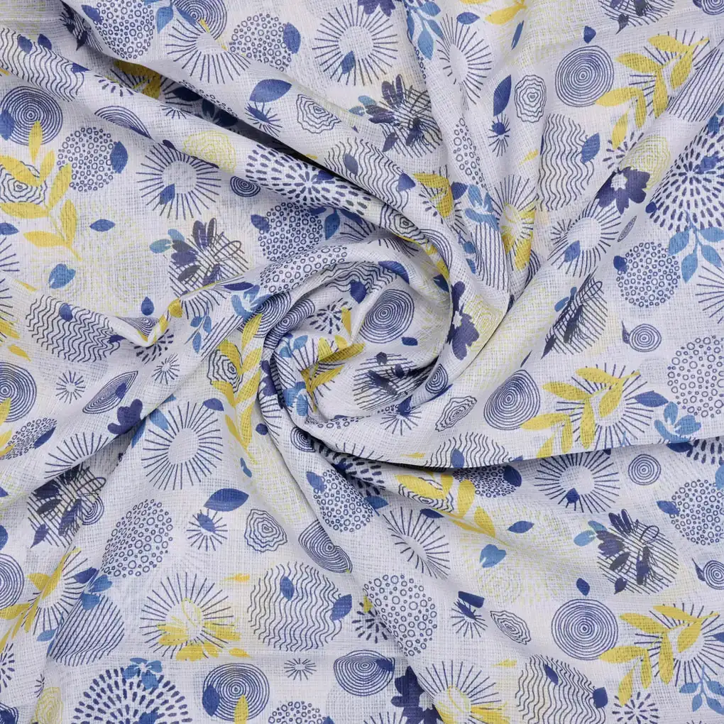 Gorgeous Damask Kota Doria Digital Print Fabric Material - Image 3