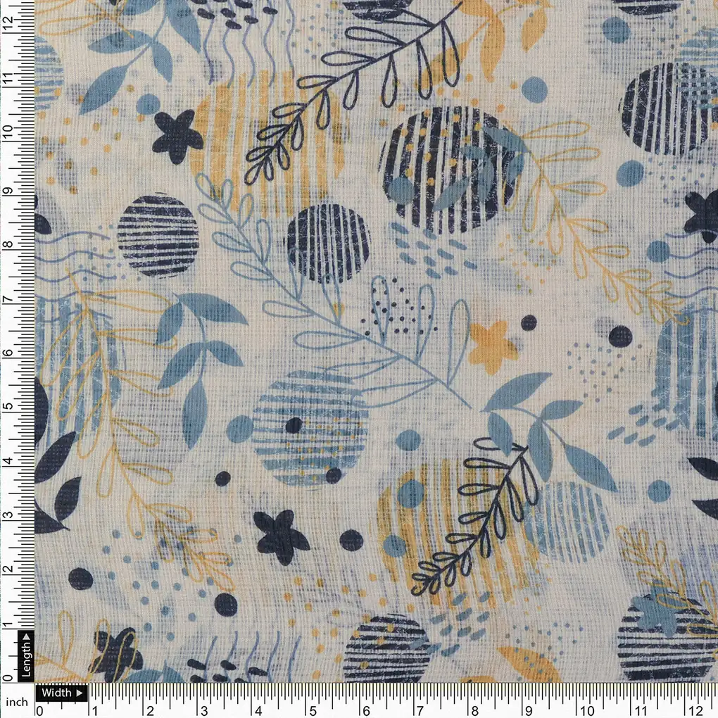 Gorgeous Decorative Kota Doria Digital Printed Fabric for Dress Making - Image 4