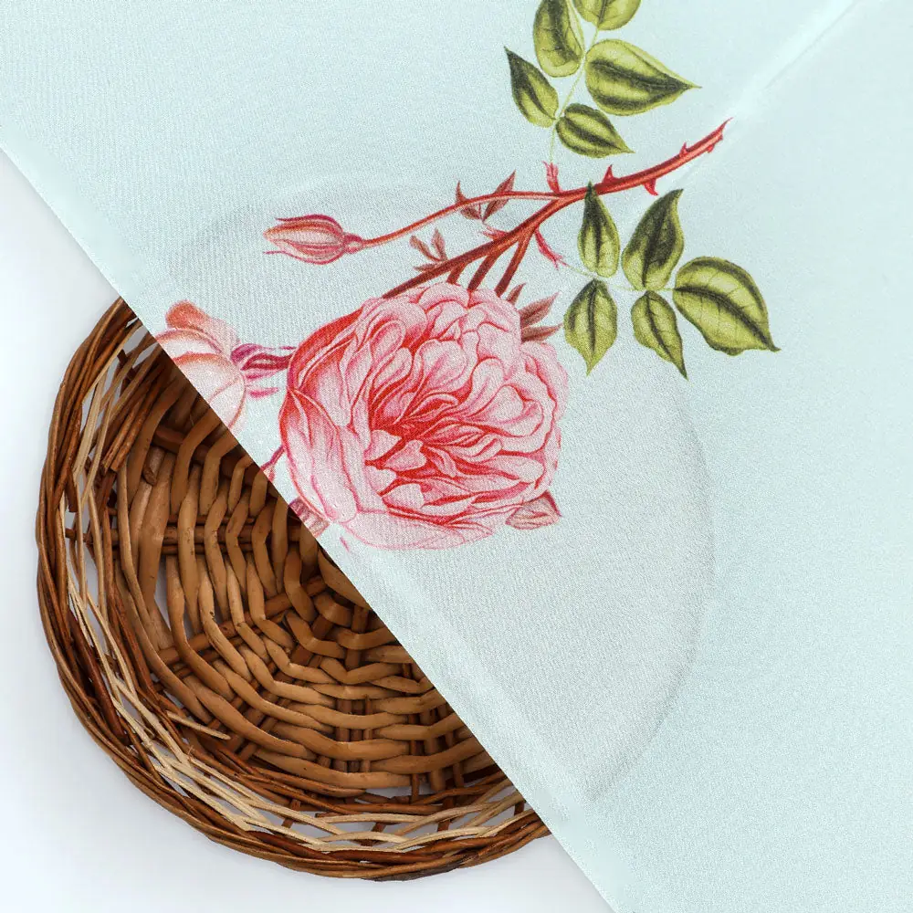 Gorgeous floral digital printed silk crepe fabric from FAB VOGUE Studio - Image 2