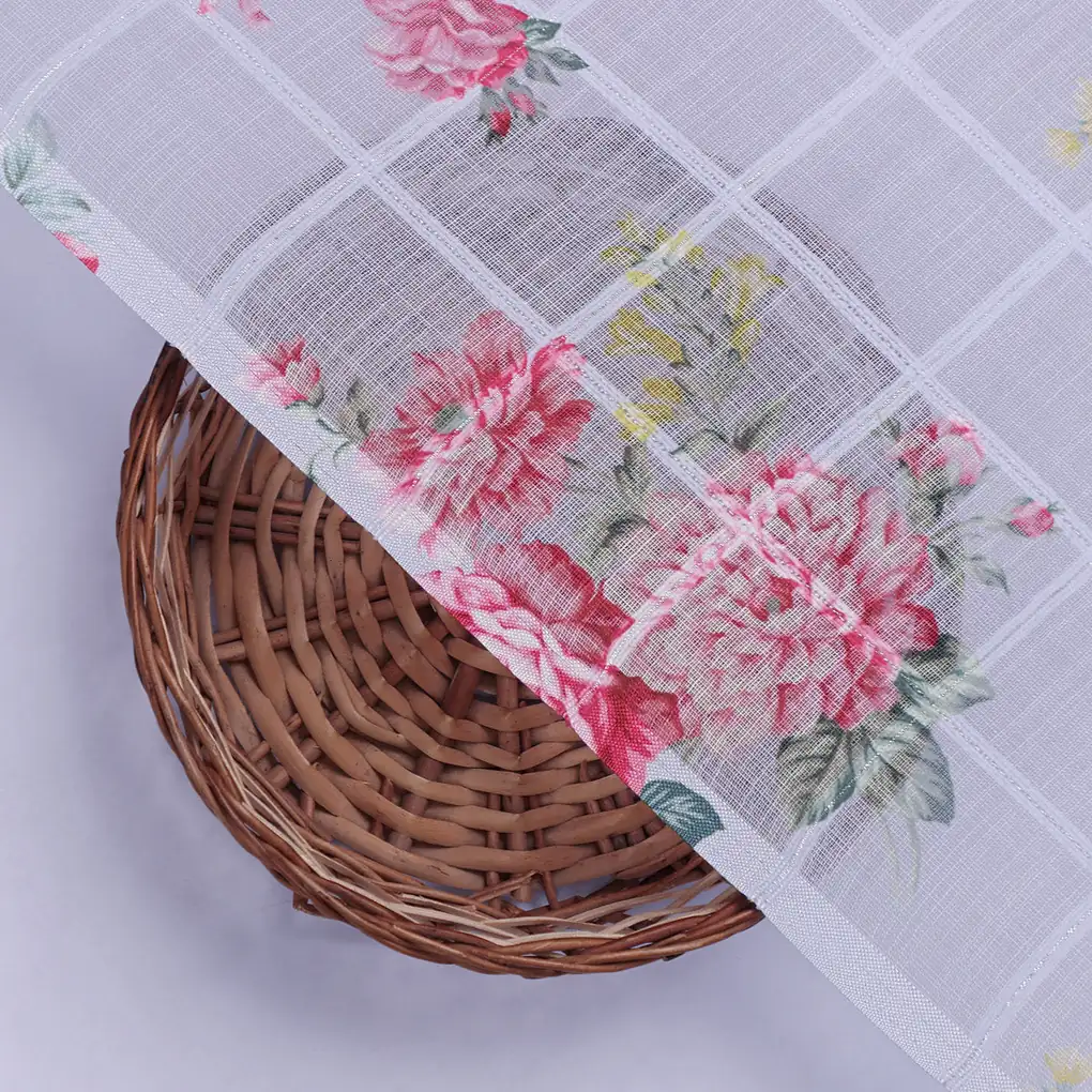 Gorgeous Floral Linen Fabric in a Vibrant Bunch of Flowers - Image 3