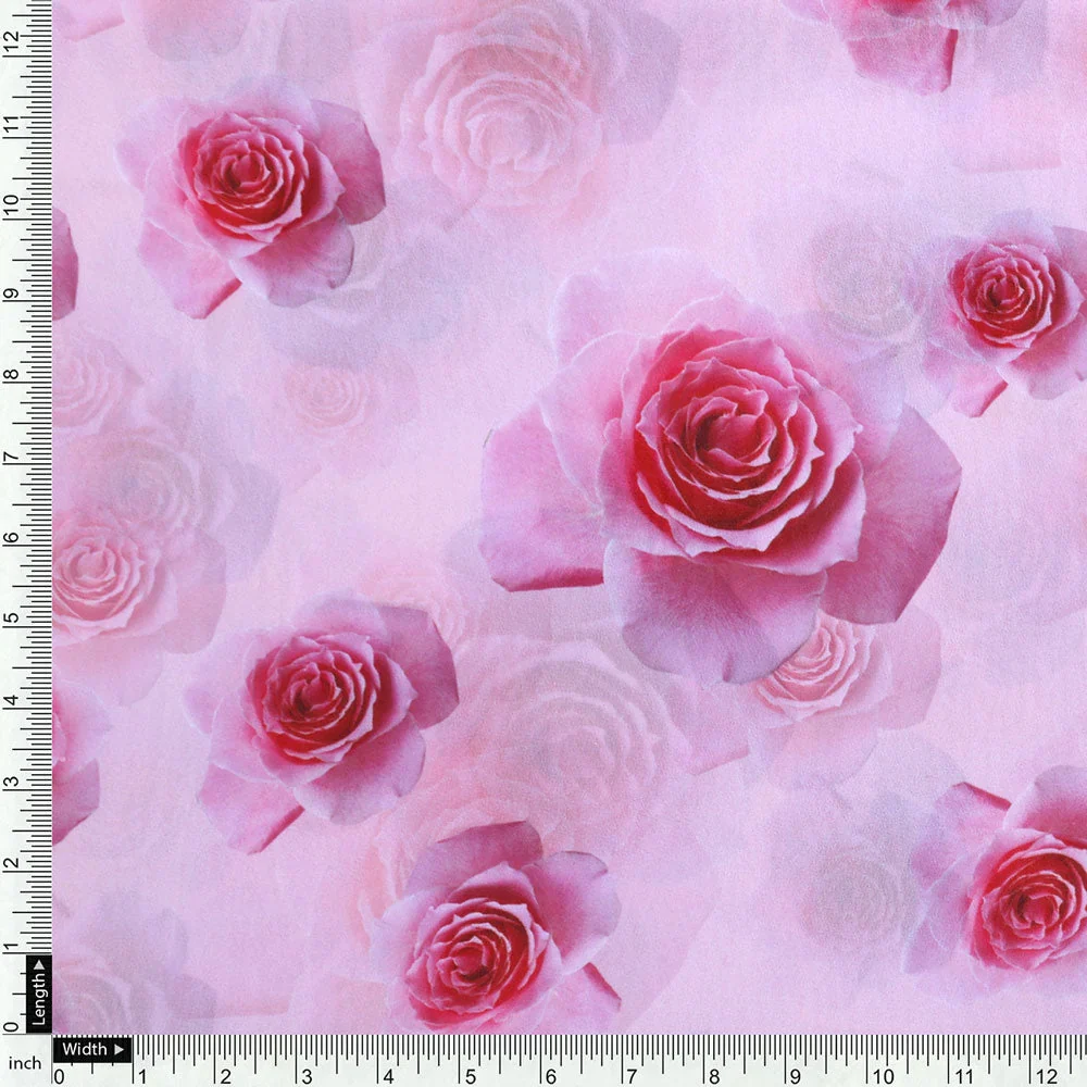 Gorgeous floral printed georgette fabric from FAB VOGUE Studio - Image 4