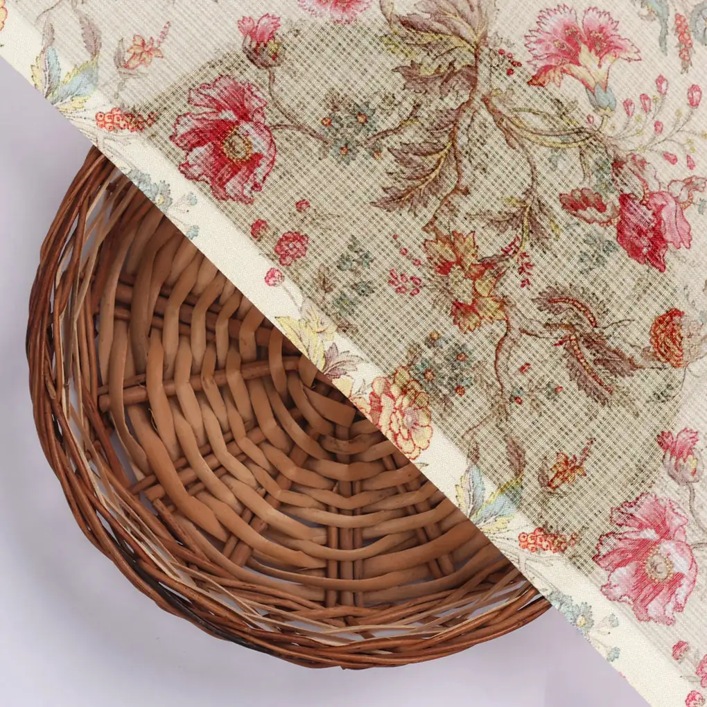 Gorgeous Floral Velly Kota Doria Digital Printed Fabric Material - Image 2