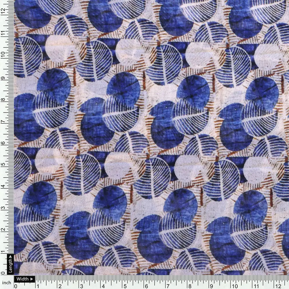 Gorgeous geometric digital printed georgette fabric by FAB VOGUE Studio - Image 4