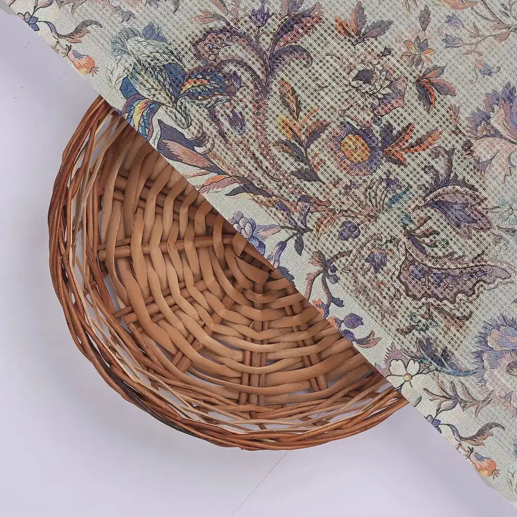 Gorgeous Kalamkari Printed Kota Doria Fabric Material - Image 2