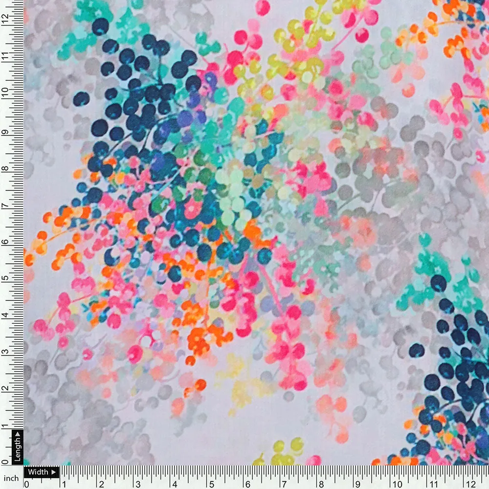 Gorgeous polka dot digital printed jam satin fabric from FAB VOGUE Studio - Image 4