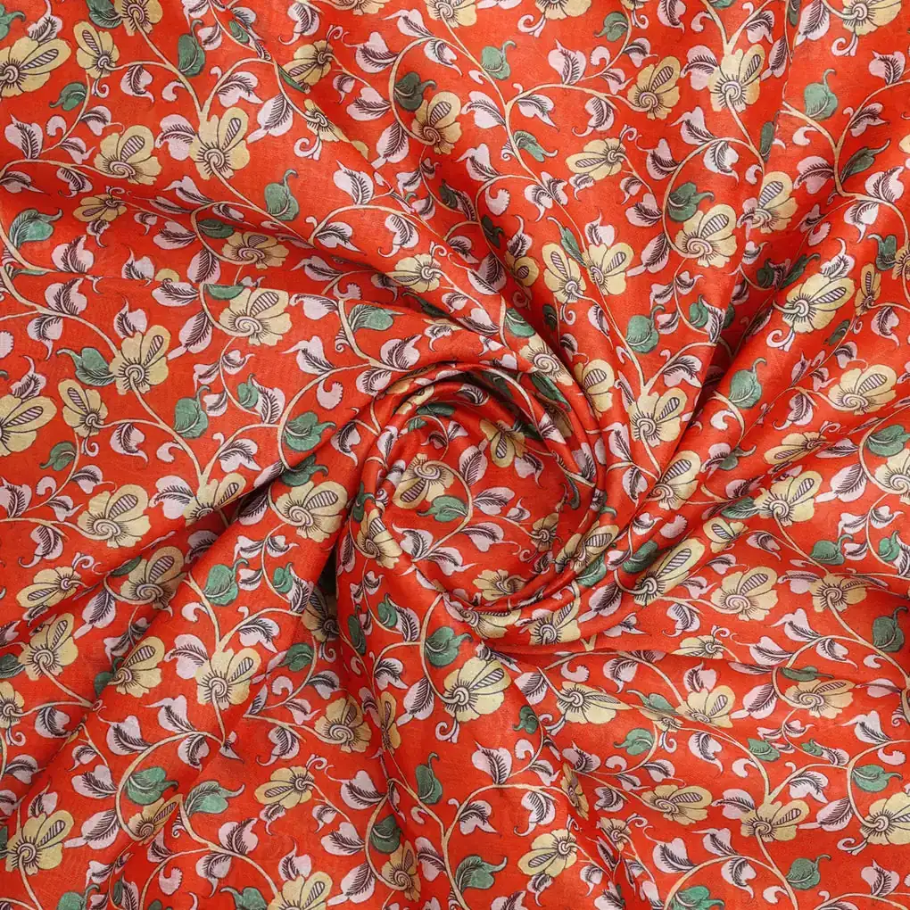 Gorgeous Sanganer Tussar Silk Fabric Material - Image 3