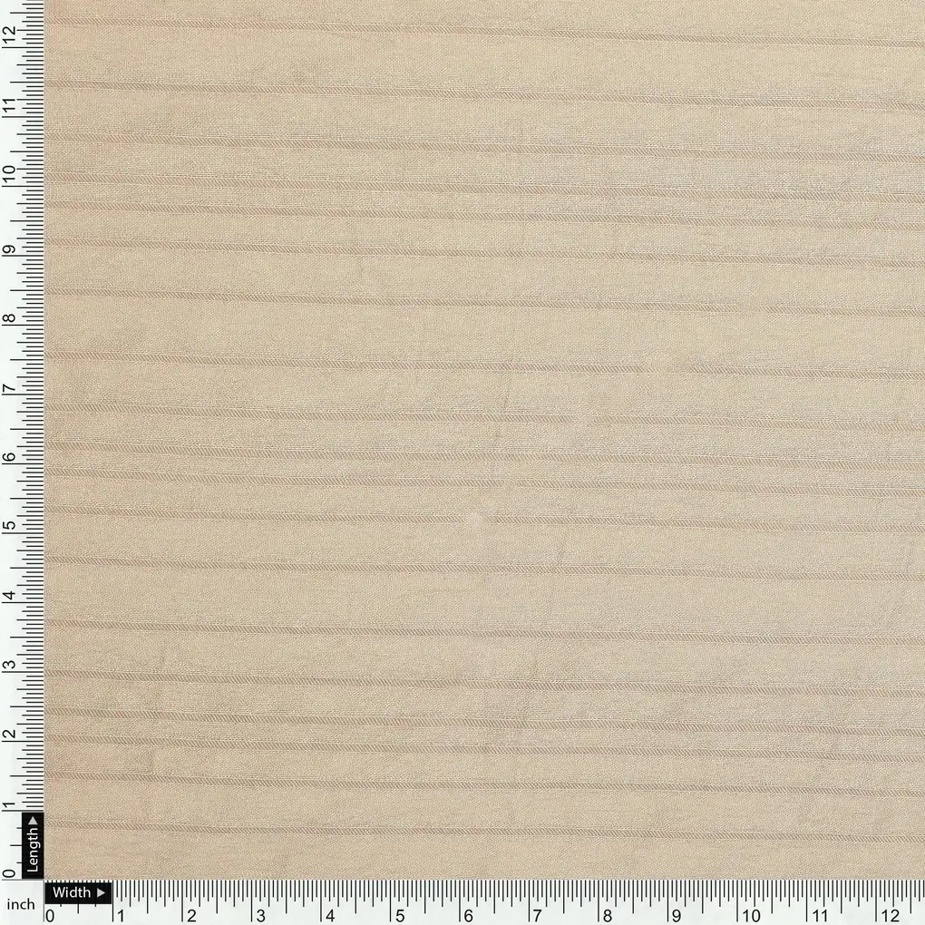 Gray Colour Pin Stripes Self Patterned Dyed Fabric - Image 4