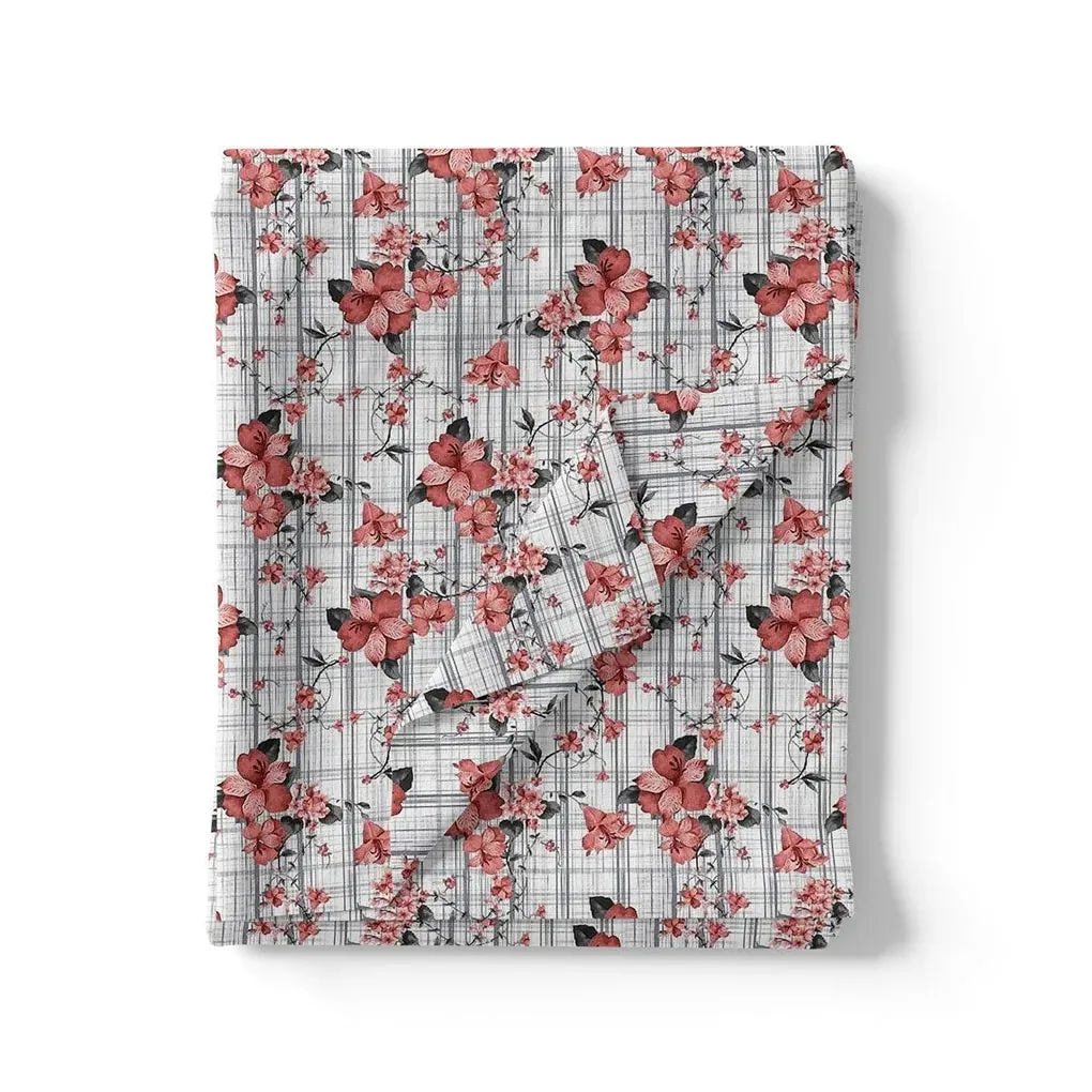 Gray Strips Weightless Printed Fabric - Image 3