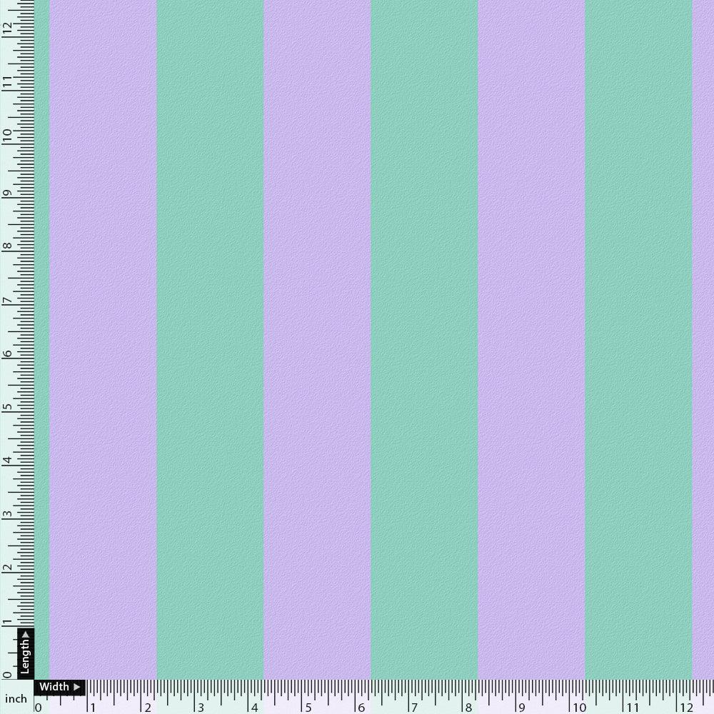 Green And Violet Stripes Digital Printed Fabric  - Pure Chinon - Image 4