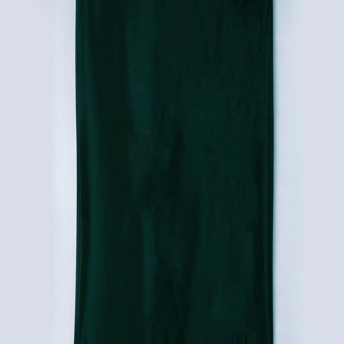 Green Colour Pure Chinon Plain Dyed Fabric - Image 4