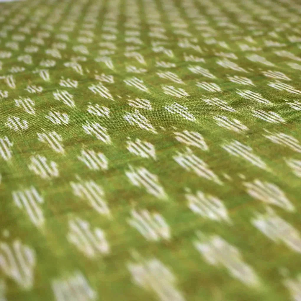 Green Dabu Digital Printed Fabrics - Image 4