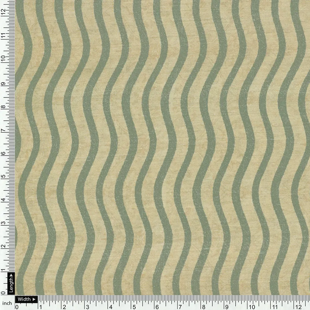 Green Mul Cotton Printed Unstitched Fabric Set (5 Meter Set) - Image 6