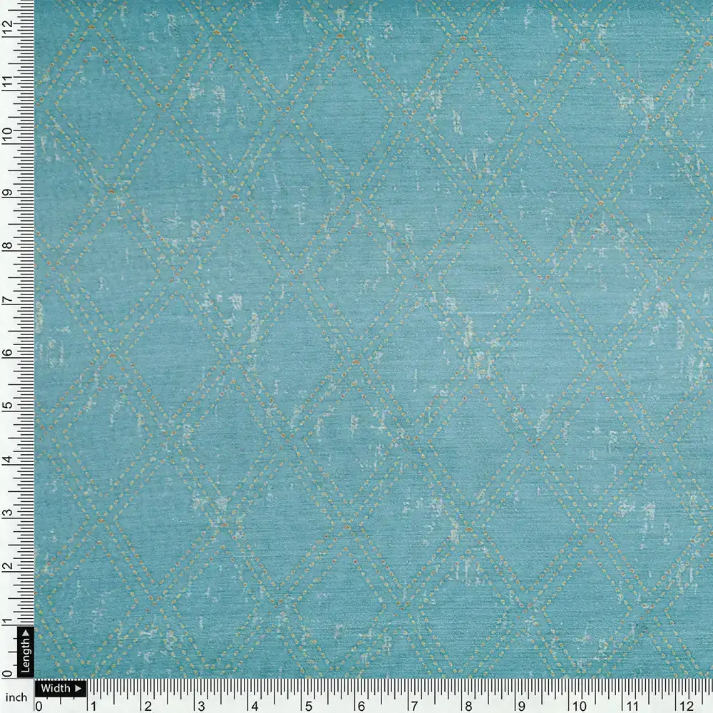Green Mul Cotton Printed Unstitched Fabric Set (5 Meter Set) - Image 6
