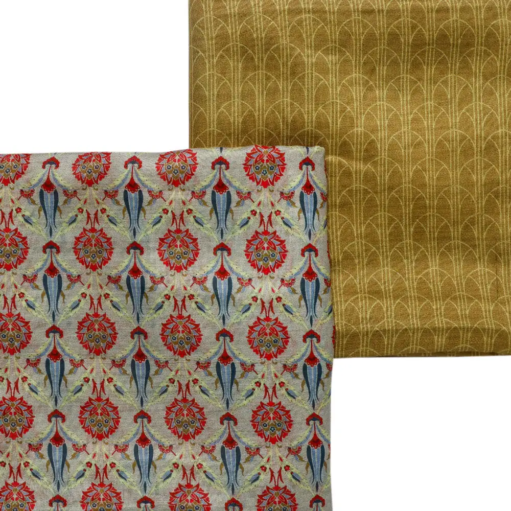 Green Muslin Printed Unstitched Fabric Set (5 Meter Set) - Image 3