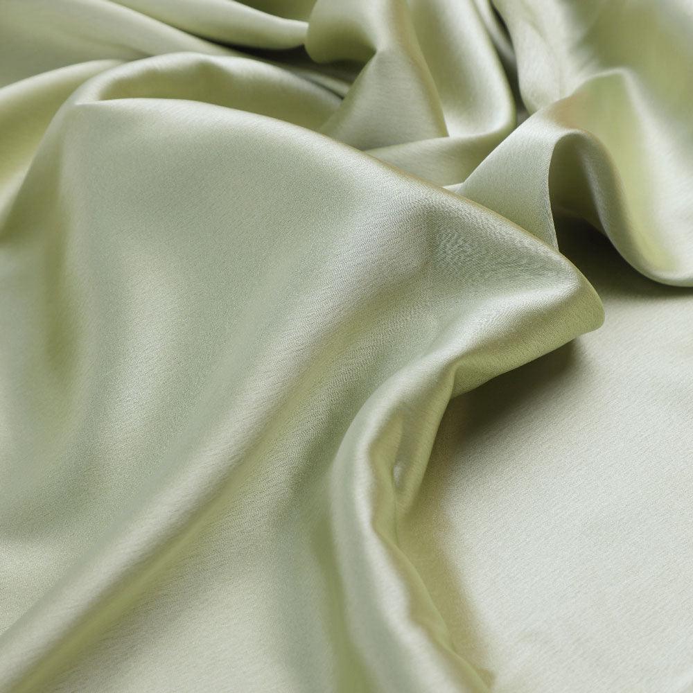 Sage Green Plain Japan Satin Solid Fabric - Image 3