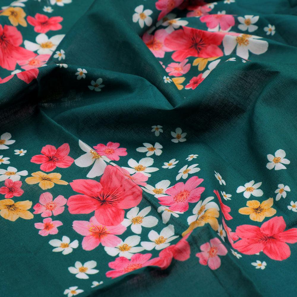 Hawaiian Tiny Colourful Chintz Digital Printed Fabric - Pure Cotton - Image 3