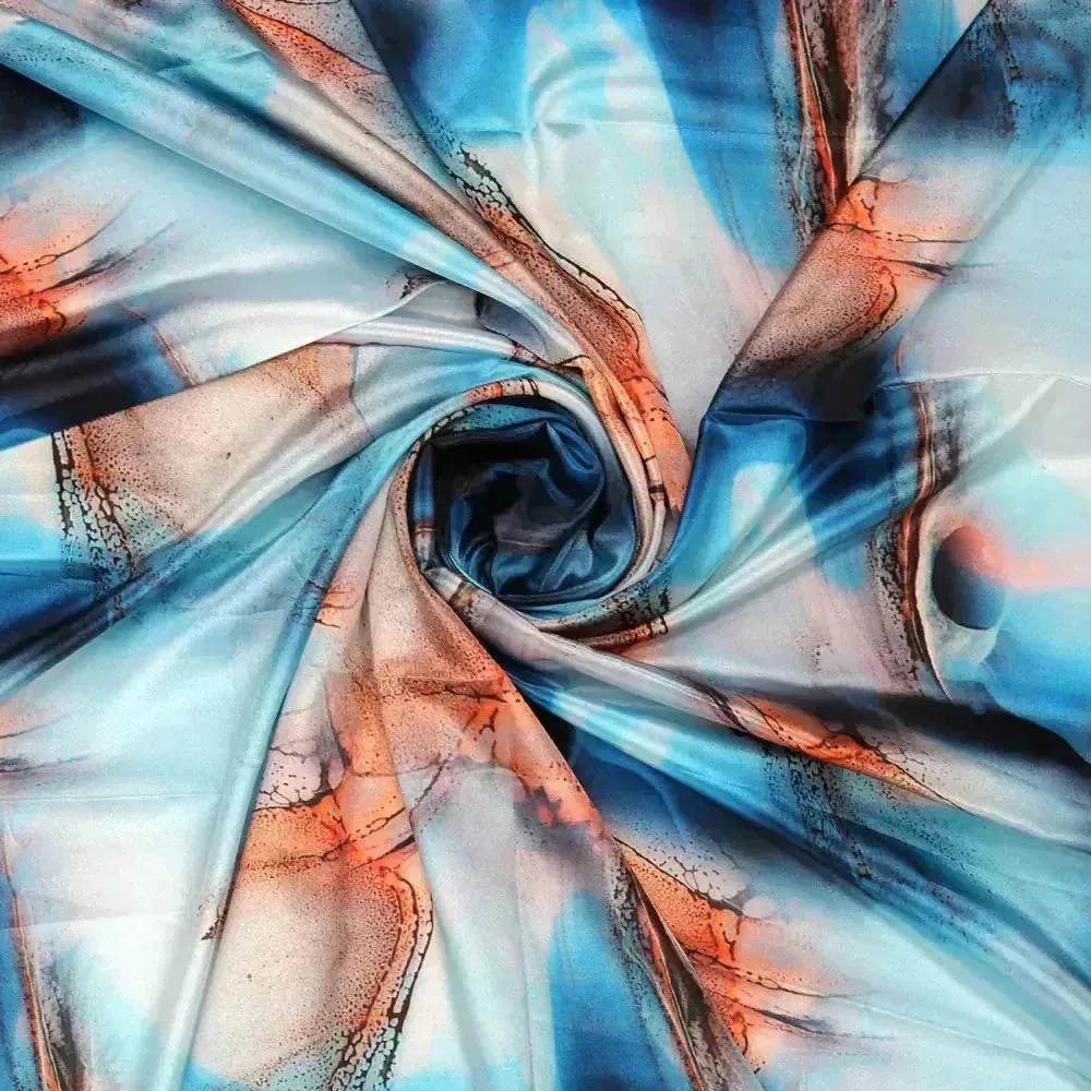 High Quality Multi color Abstract Digital Printed Fabrics - Image 3