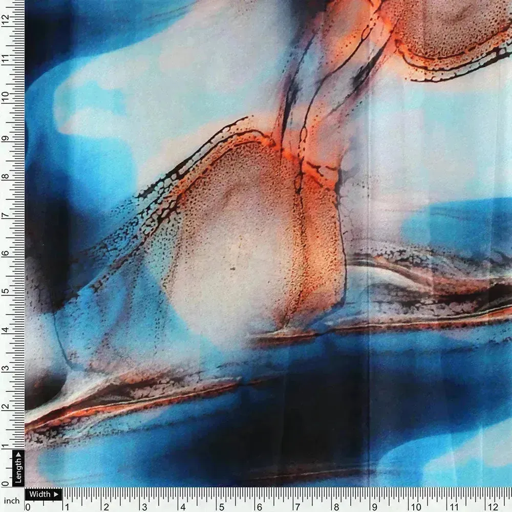 High Quality Multi color Abstract Digital Printed Fabrics - Image 4