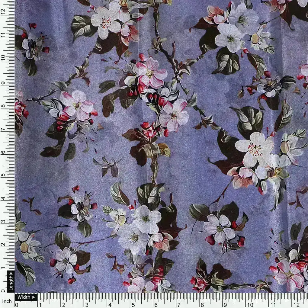 High Quality Multicolor Floral Pattern Digitally Printed Fabrics - Image 4