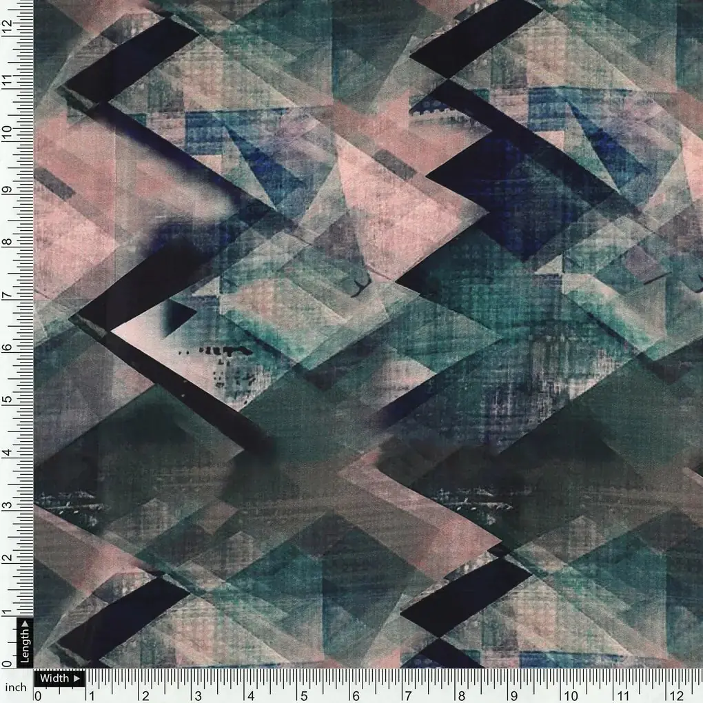 Houndstooth Pattern Digital Printed Fabric - Image 4