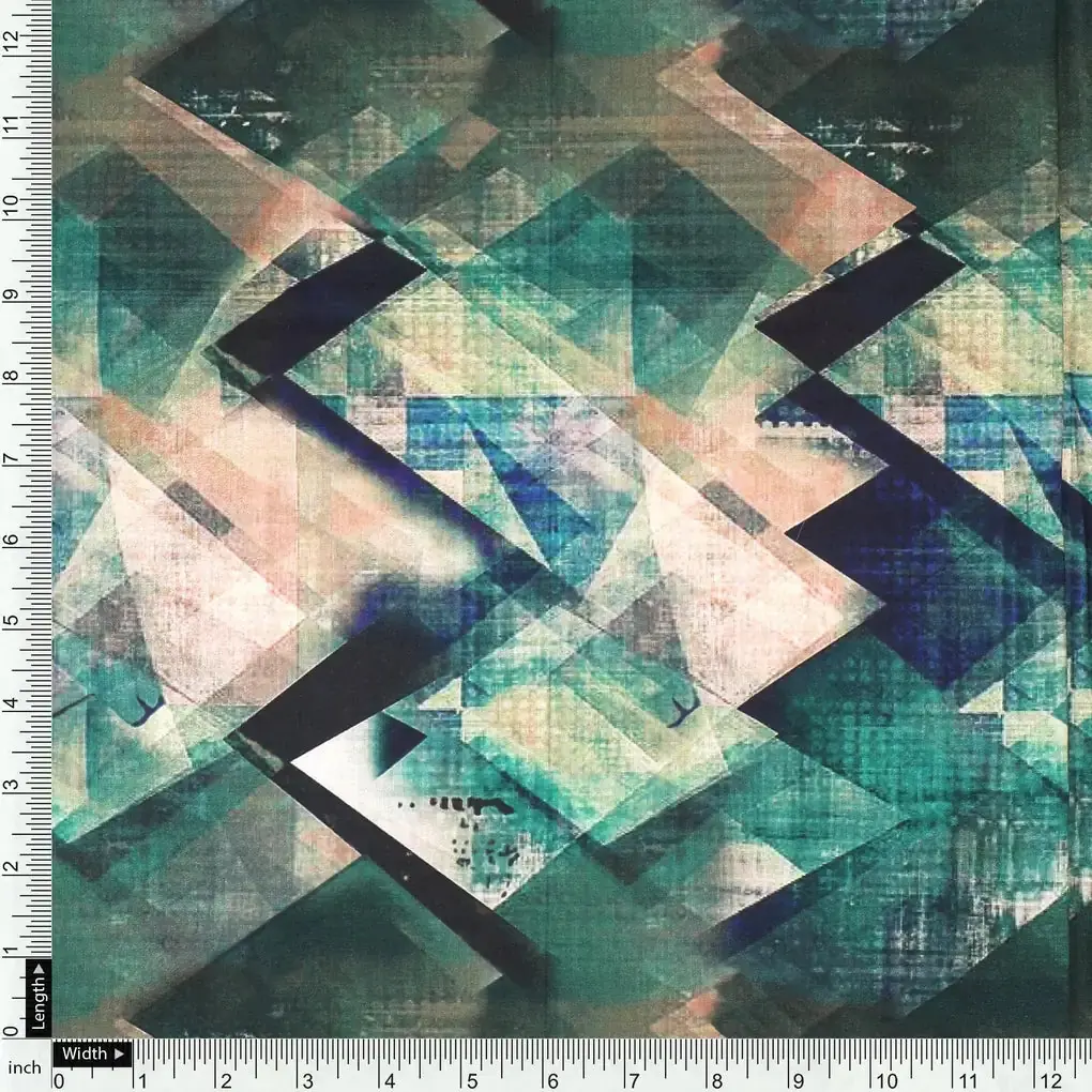 Houndstooth Pattern Digital Printed Fabric - Image 4