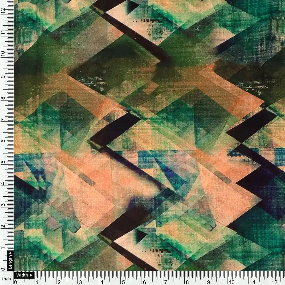 Houndstooth Pattern Digital Printed Fabric - Image 4