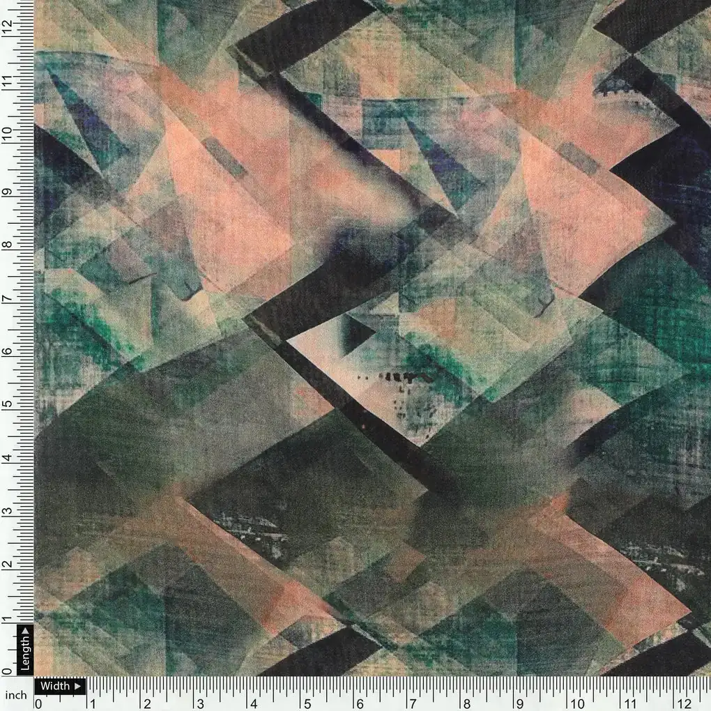 Houndstooth Pattern Digital Printed Fabric - Image 4