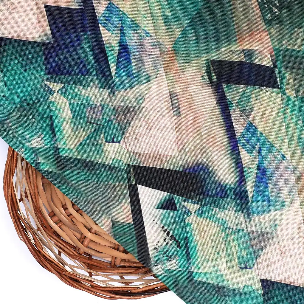 Houndstooth Pattern Digital Printed Fabric - Image 3