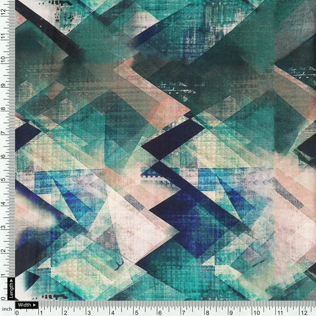 Houndstooth Pattern Digital Printed Fabric - Image 4