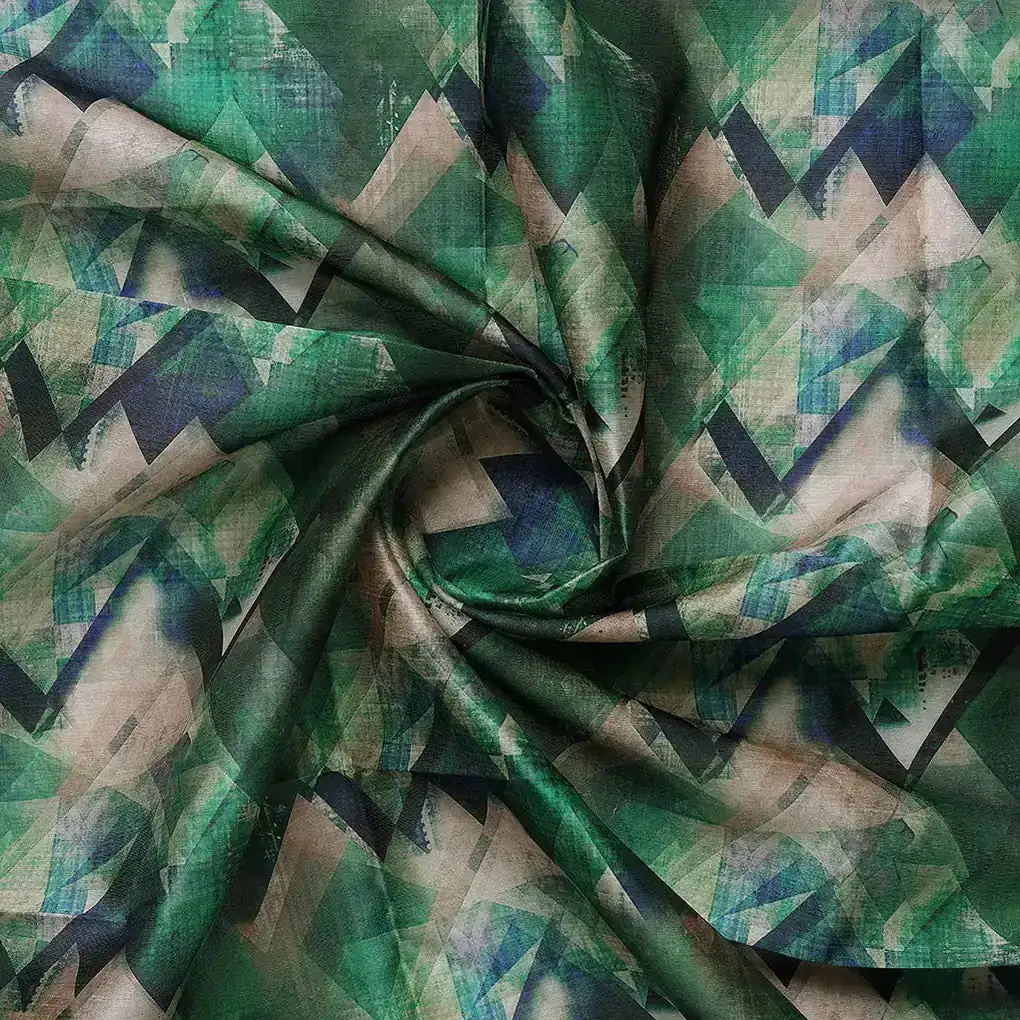 Houndstooth Pattern Digital Printed Fabric - Image 2