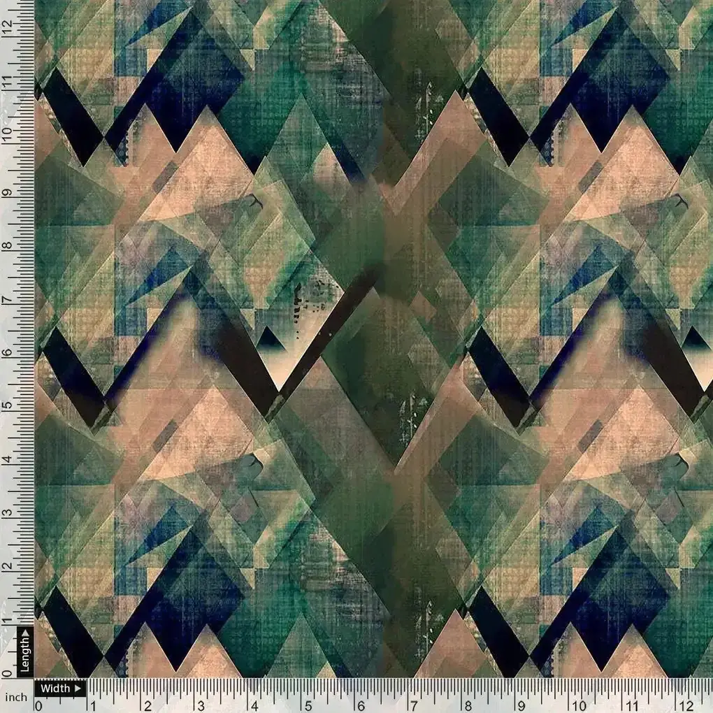 Houndstooth Pattern Digital Printed Fabric - Image 4