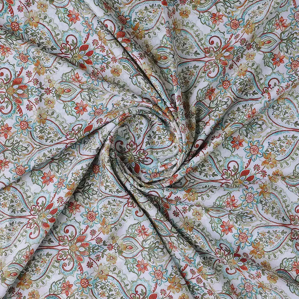 Indian Traditional Motif Digital Printed Fabric - Image 2
