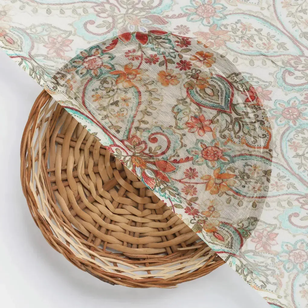 Indian Traditional Motif Digital Printed Fabric - Image 3